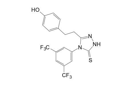 4-(alpha,alpha,alpha,alpha',alpha',alpha'-HEXAFLUORO-3,5-XYLYL)-3-(p-HYDROXYPHENETHYL)-DELTA^2-1,2,4-TRIAZOLINE-5-THIONE