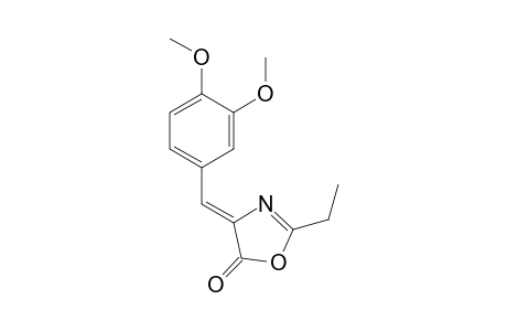 2-Ethyl-(4Z)-(3,4-dimethoxybenzylidene)-5(4H)-oxazolone
