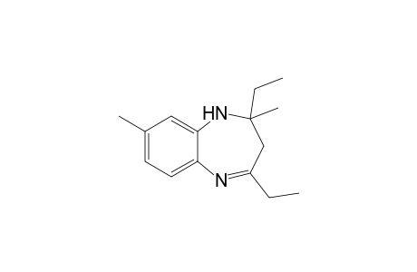 2,4-Diethyl-2,8-dimethyl-1,3-dihydro-1,5-benzodiazepine