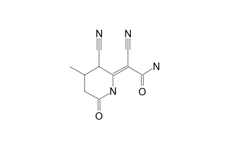(Z)-6-CARBAMOYLCYANOMETHYLENE-5-CYANO-4-METHYL-2-PIPERIDONE