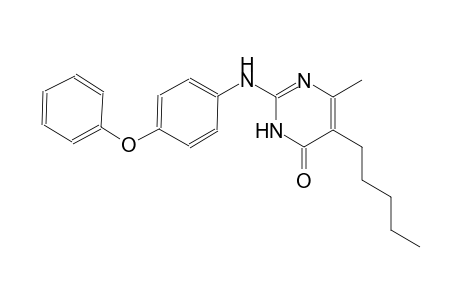 6-methyl-5-pentyl-2-(4-phenoxyanilino)-4(3H)-pyrimidinone