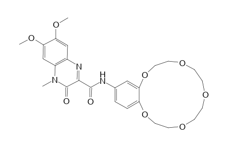 N-(6,7-Dimethoxy-1-methyl-2(1H)-quinoxalinone-3-carbonyl)-4-aminobenzo-15-crown-5