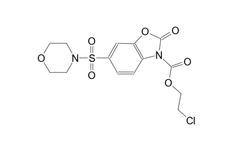 2-Chloroethyl 6-morpholin-4-ylsulfonyl-2-oxidanylidene-1,3-benzoxazole-3-carboxylate