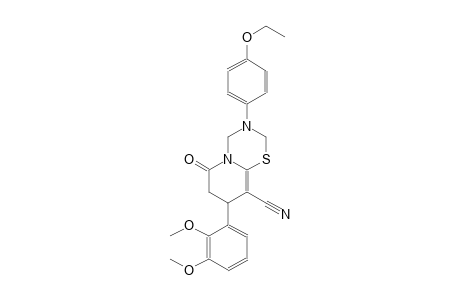2H,6H-pyrido[2,1-b][1,3,5]thiadiazine-9-carbonitrile, 8-(2,3-dimethoxyphenyl)-3-(4-ethoxyphenyl)-3,4,7,8-tetrahydro-6-oxo-