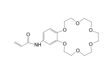 2-Propenamide, N-(2,3,5,6,8,9,11,12,14,15-decahydro-1,4,7,10,13,16-benzohexaoxacyclooctadecin-18-yl)-
