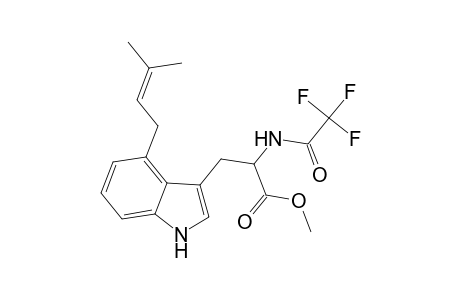 l-Tryptophan, 4-(3-methyl-2-butenyl)-N-(trifluoroacetyl)-, methyl ester