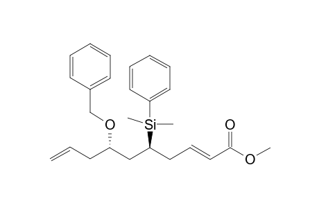 Methyl (2E,5S,7S)-7-benzyloxy-5-dimethylphenylsilyl-2,9-decadienoate