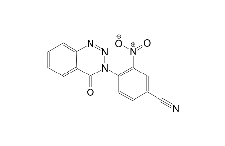 3-nitro-4-(4-oxo-1,2,3-benzotriazin-3(4H)-yl)benzonitrile
