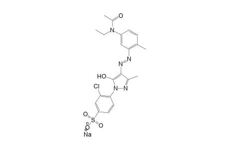 3-Amino-N-ethyl-p-acetotoluidide->1-(2-chlor-4-sulfophenyl)-3-methyl-5-pyrazolon