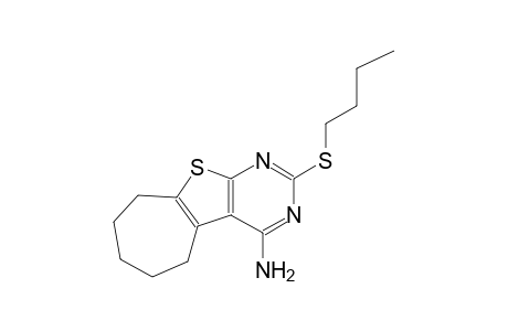 2-(butylsulfanyl)-6,7,8,9-tetrahydro-5H-cyclohepta[4,5]thieno[2,3-d]pyrimidin-4-amine