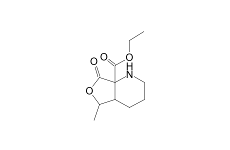 Ethyl (4aRS,5RS,7aRS)-1,2,3,4,4a,5,7,7a-octahydro-5-methyl-7-oxofuro[3,4-b]pyridine-7a-catboxylate