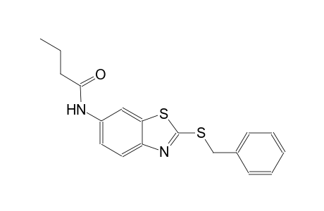 N-[2-(benzylsulfanyl)-1,3-benzothiazol-6-yl]butanamide