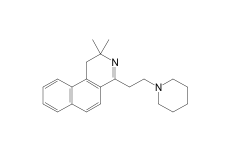 2,2-Dimethyl-4-[2-(1-piperidinyl)ethyl]-1,2-dihydrobenzo[f]isoquinoline