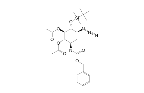 4-O-TERT.-BUTYLDIMETHYLSILYL-2-DEOXY-3-AZIDO-1-N-(BENZYLOXYCARBONYL)-5,6-DI-O-ACETYLSTREPTAMINE
