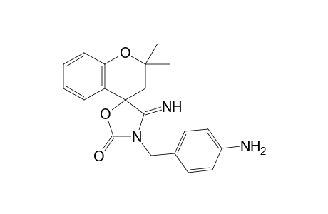 4'-imino-2,2-dimethyl-3'-[4-aminobenzyl]-2,3-dihydro-2'H-spiro[chromene-4,5'-[1,3]oxazolidin]-2'-one