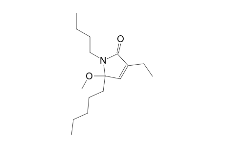 1-Butyl-3-ethyl-5-methoxy-5-pentyl-1,5-dihydropyrrol-2-one