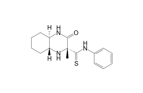 (2R,4aR,8aR)-2-methyl-3-oxidanylidene-N-phenyl-1,4,4a,5,6,7,8,8a-octahydroquinoxaline-2-carbothioamide
