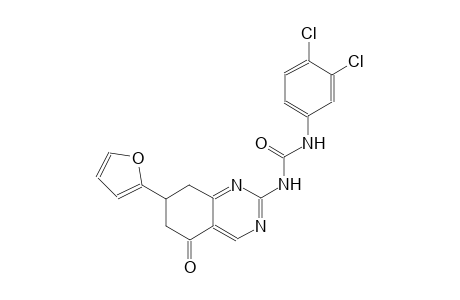 N-(3,4-dichlorophenyl)-N'-[7-(2-furyl)-5-oxo-5,6,7,8-tetrahydro-2-quinazolinyl]urea