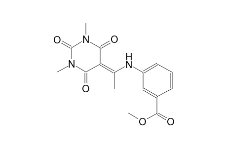 methyl 3-{[1-(1,3-dimethyl-2,4,6-trioxotetrahydro-5(2H)-pyrimidinylidene)ethyl]amino}benzoate