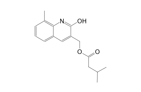 (2-hydroxy-8-methyl-3-quinolinyl)methyl 3-methylbutanoate