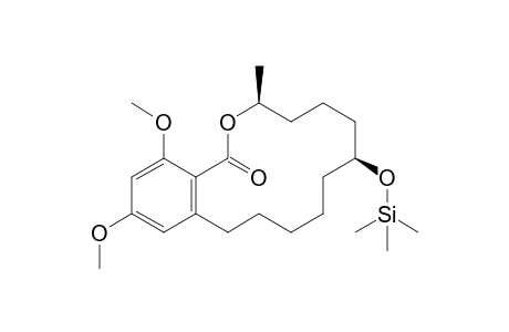 .beta.-Zeranol, O',O''-dimethyl, O-TMS