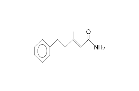 (E)-3-Methyl-5-phenylpent-2-enamide