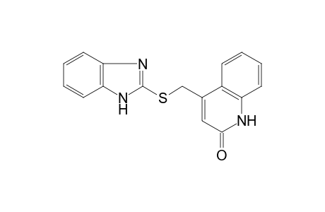 1H-Quinolin-2-one, 4-(1H-benzoimidazol-2-ylsulfanylmethyl)-