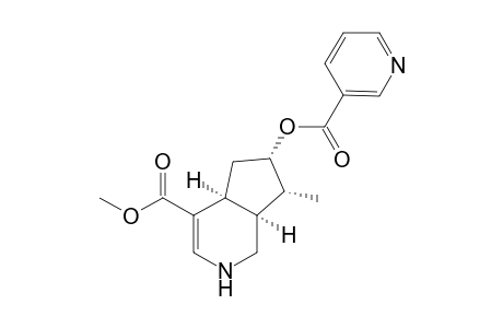 (4aS,6S,7R,7aS)-7-methyl-6-nicotinoyloxy-2,4a,5,6,7,7a-hexahydro-1H-2-pyrindine-4-carboxylic acid methyl ester