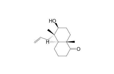 1(2H)-Naphthalenone, octahydro-6-hydroxy-5,8a-dimethyl-5-(2-propenyl)-, (4a.alpha.,5.alpha.,6.beta.,8a.beta.)-(.+-.)-