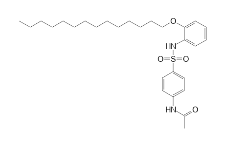 Acetamide, N-[4-[[[2-(tetradecyloxy)phenyl]amino]sulfonyl]phenyl]-
