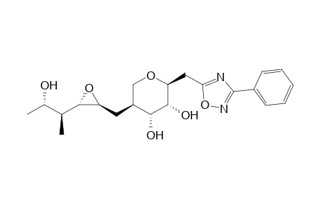 (2S,3R,4R,5S)-5-[[(2S,3S)-3-[(1S,2S)-2-hydroxy-1-methyl-propyl]oxiran-2-yl]methyl]-2-[(3-phenyl-1,2,4-oxadiazol-5-yl)methyl]tetrahydropyran-3,4-diol