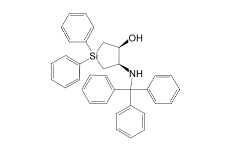 4-(Tritylamino)-1,1-diphenyl-1-silabicyclopentan-3-ol