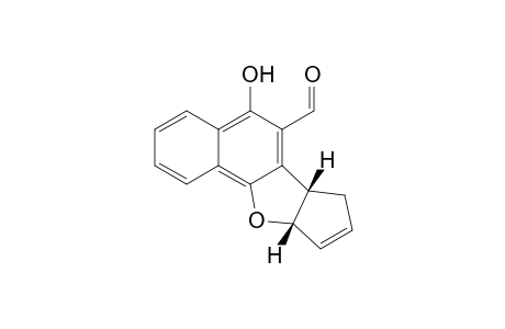 (6bS,9aS)-5-Hydroxy-7,9a-dihydro-6bH-10-oxa-pentaleno[2,1-a]naphthalene-6-carbaldehyde