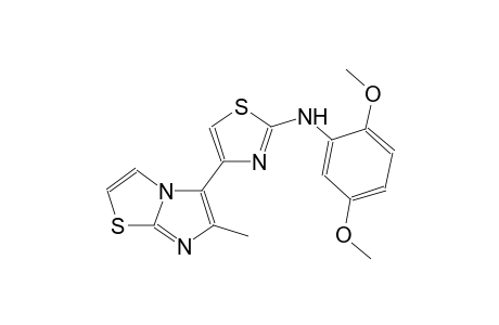 2-thiazolamine, N-(2,5-dimethoxyphenyl)-4-(6-methylimidazo[2,1-b]thiazol-5-yl)-