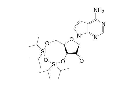 4-Amino-7-(3,5-O-TPDS-.beta.,D-erythro-pentofuran-2-ulosyl)pyrrolo[2,3-d]pyrimidine