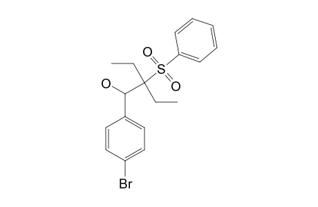 1-(4-BROMOPHENYL)-2-ETHYL-2-(PHENYL-SULFONYL)-BUTAN-1-OL