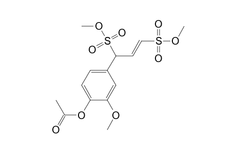 1-(4-Acetoxy-3-methoxyphenyl)-2-propene-1,3-disulfonic acid dimethyl ester