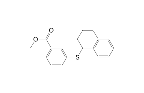 Benzoic acid, 3-[(1,2,3,4-tetrahydro-1-naphthalenyl)thio]-, methyl ester