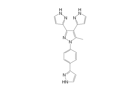 5-methyl-3,4-bis(1H-pyrazol-3-yl)-1-[4-(1H-pyrazol-3-yl)phenyl]pyrazole