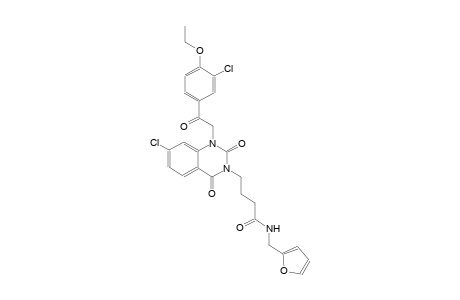 4-(7-chloro-1-[2-(3-chloro-4-ethoxyphenyl)-2-oxoethyl]-2,4-dioxo-1,4-dihydro-3(2H)-quinazolinyl)-N-(2-furylmethyl)butanamide