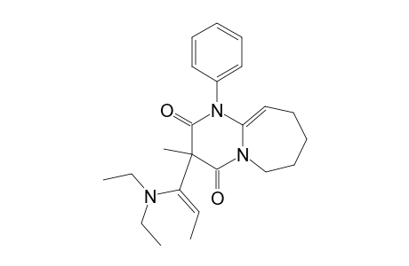 (Z)-3[1-(diethylamino)-1-propenyl]-6,7,8,9-tetrahydro-3-methyl-1-phenylazepino[1,2-a]-pyrimidin-2,4(1H,3H)-dion