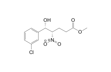 Methyl 5-(3-chlorophenyl)-5-hydroxy-4-nitropentanoate
