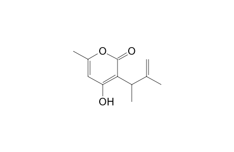 4-Hydroxy-6-methyl-3-(3-methyl-3-buten-2-yl)-2-pyrone