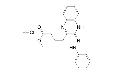 Methyl 4-(2-phenylhydrazono-1,2-dihydroquinoxalin-3-yl)butanoate hydrochloride