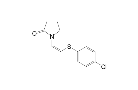(Z)-1-(2-((4-chlorophenyl)thio)vinyl)pyrrolidin-2-one