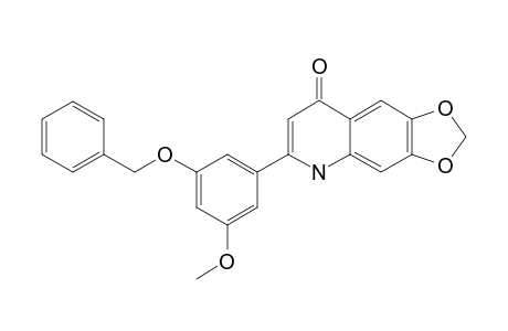 2-(3-BENZOXY-5-METHOXYPHENYL)-6,7-METHYLENE-DIOXY-1H-QUINOLIN-4-ONE