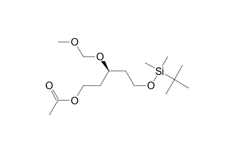 (R)-5-(t-butyldimethylsilyloxy)-3-methoxymethoxypentan-1-ol acetate