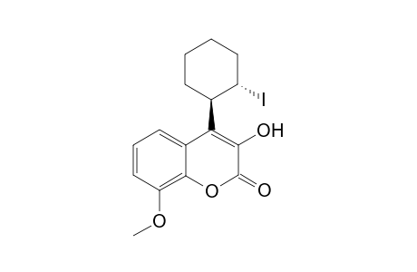 4-(trans-2-Iodocyclohextyl)-8-methoxy-[1]benzopyran-2-one