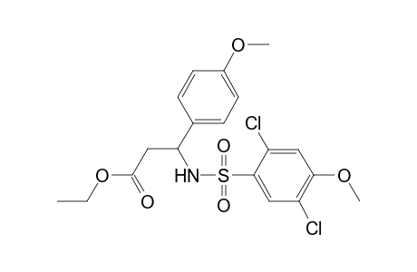 3-[(2,5-dichloro-4-methoxy-phenyl)sulfonylamino]-3-(4-methoxyphenyl)propionic acid ethyl ester