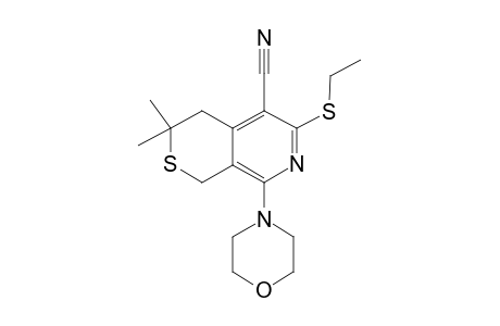 6-(Ethylsulfanyl)-3,3-dimethyl-8-(4-morpholinyl)-3,4-dihydro-1H-thiopyrano[3,4-c]pyridine-5-carbonitrile